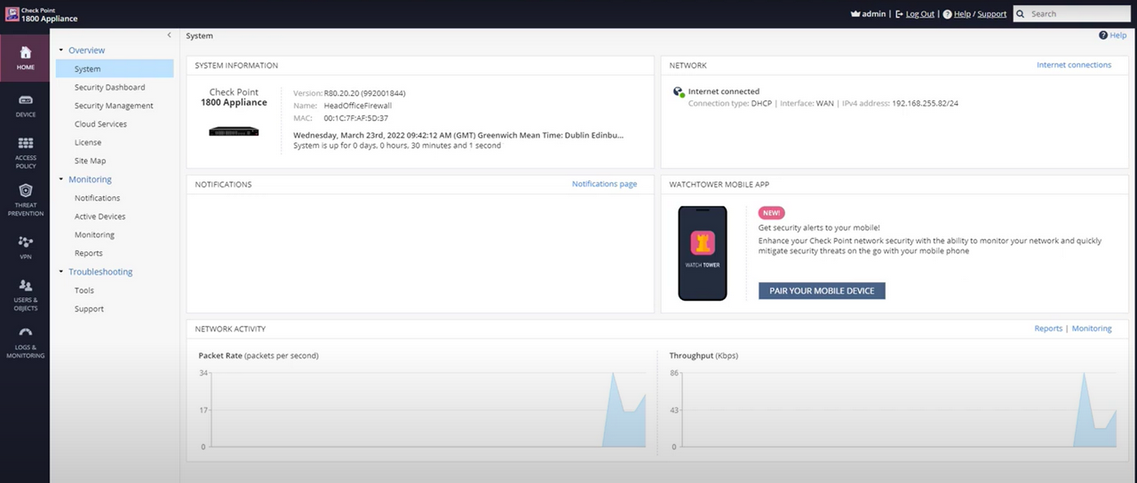 Checkpoint_Quantum Firewall_System