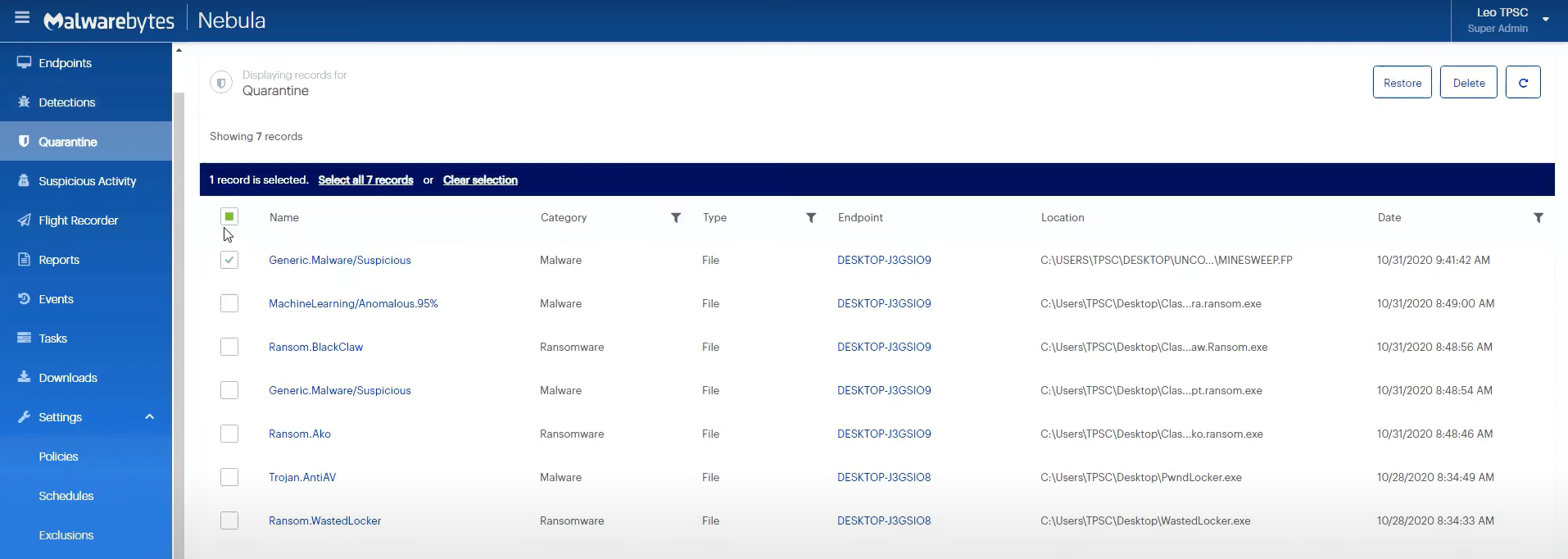 Malwarebytes_ThreatDownEDR_Quarantine